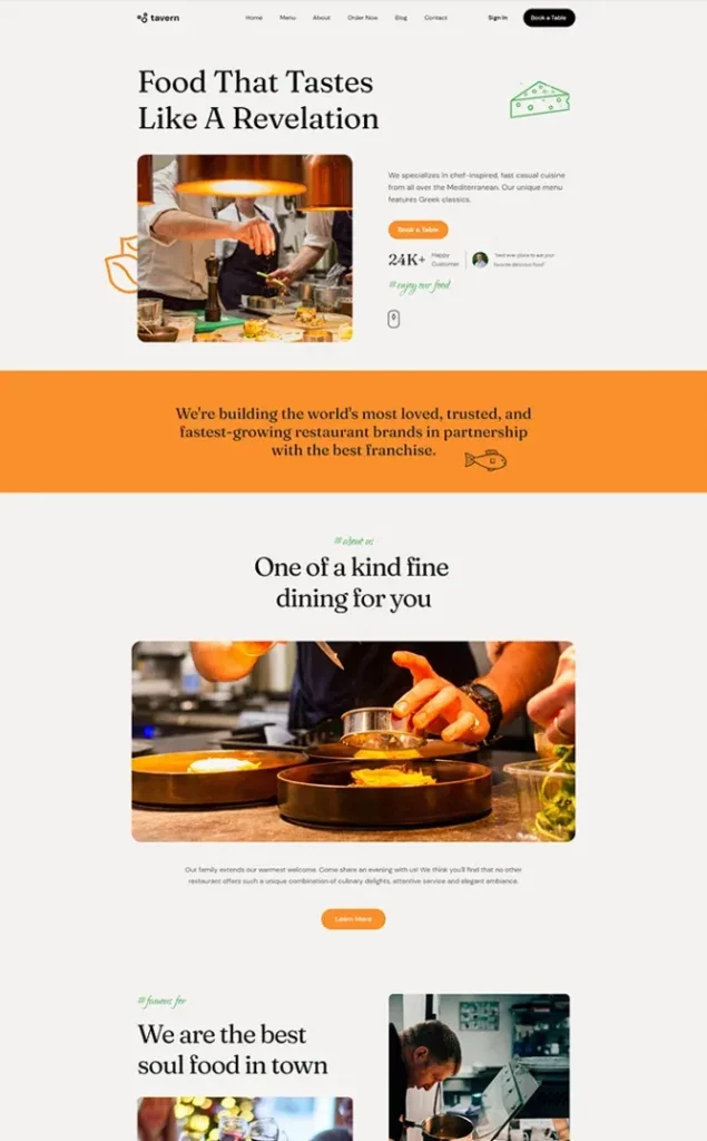 Plantilla de sitio web