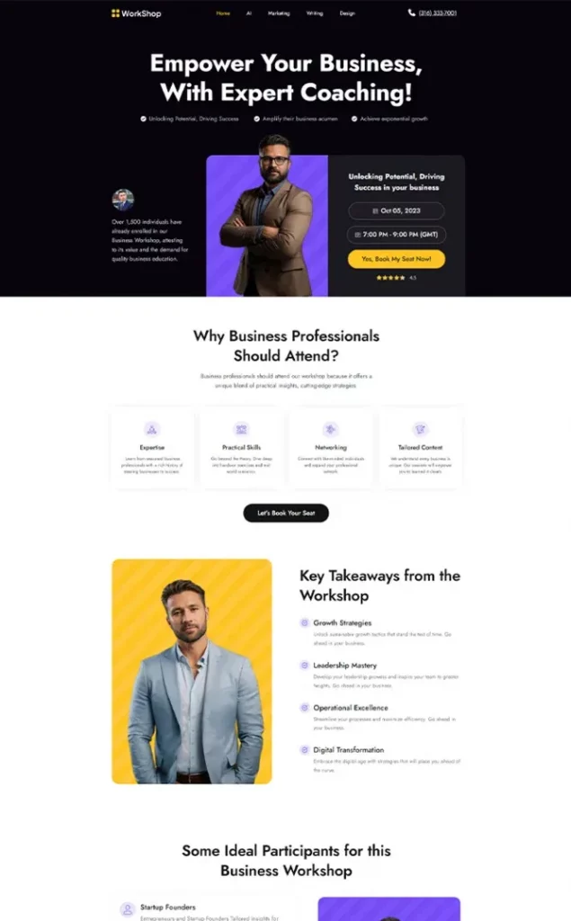 Plantilla de sitio web