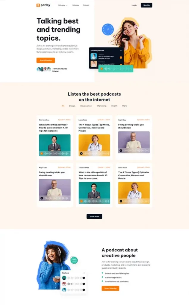 Plantilla de sitio web