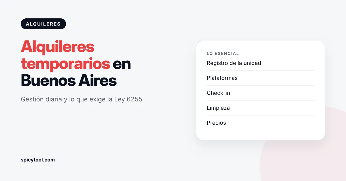 Departamento preparado para un alquiler temporario en Buenos Aires