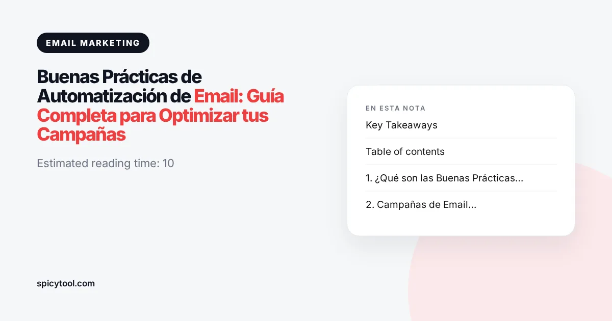 Portada de la nota: Buenas Prácticas de Automatización de Email: Guía Completa para Optimizar tus Campañas