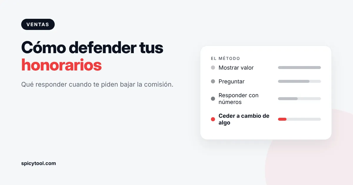 Cómo defender los honorarios inmobiliarios