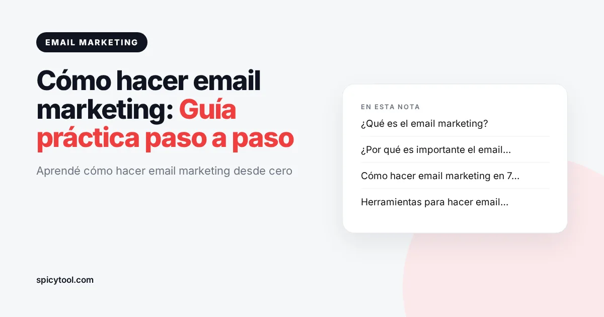 Portada de la nota: Cómo hacer email marketing: Guía práctica paso a paso