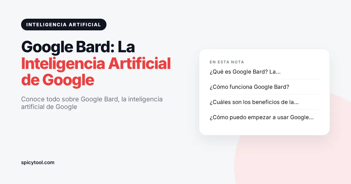 Portada de la nota: Google Bard: La Inteligencia Artificial de Google