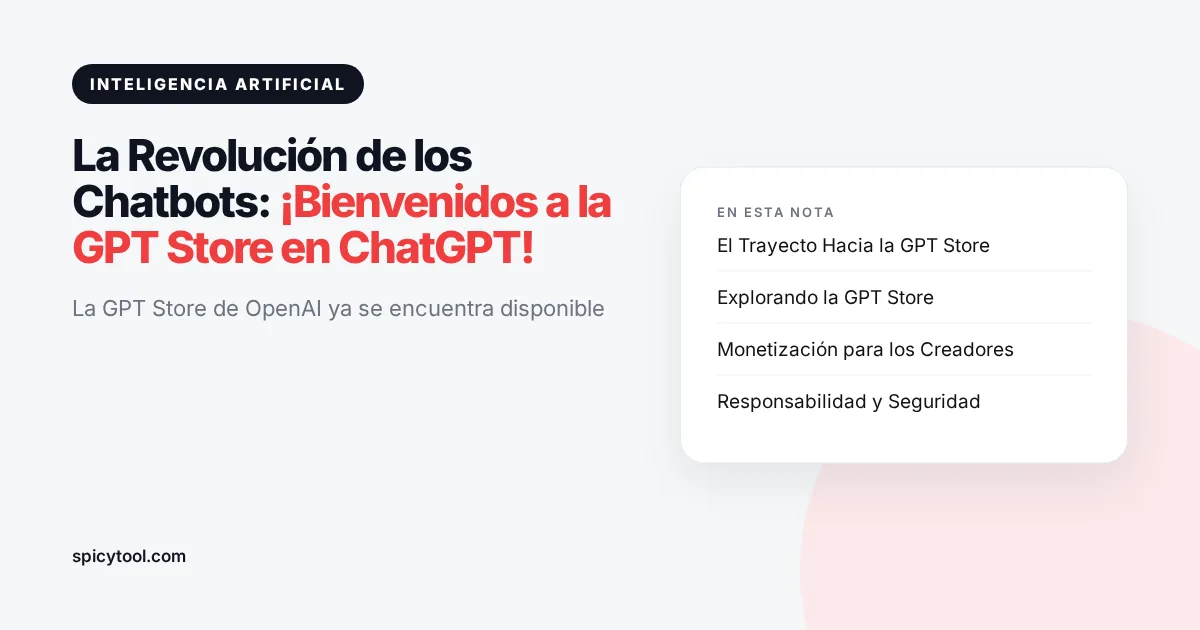Portada de la nota: La Revolución de los Chatbots: ¡Bienvenidos a la GPT Store en ChatGPT!