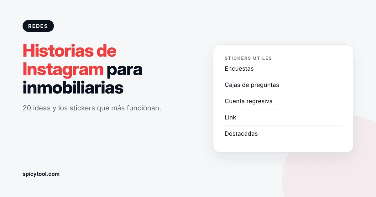 Celular mostrando historias de Instagram para inmobiliarias con una encuesta sobre una propiedad