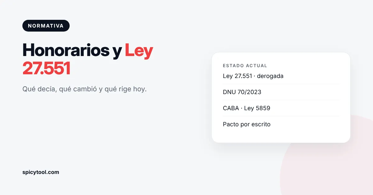 Contrato de alquiler y calculadora para calcular honorarios inmobiliarios según la Ley 27.551
