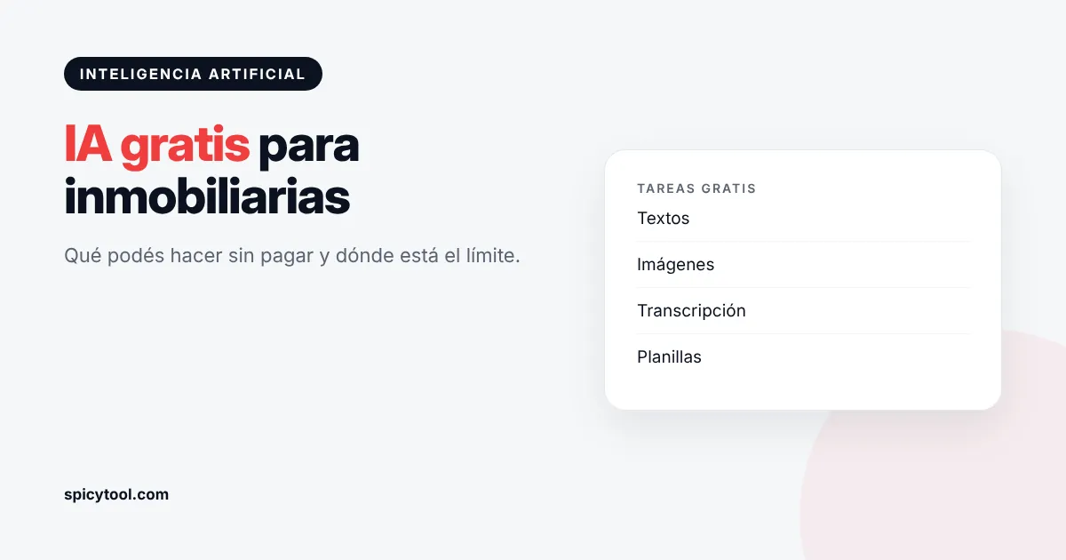 Herramientas de inteligencia artificial para inmobiliarias gratis en una notebook