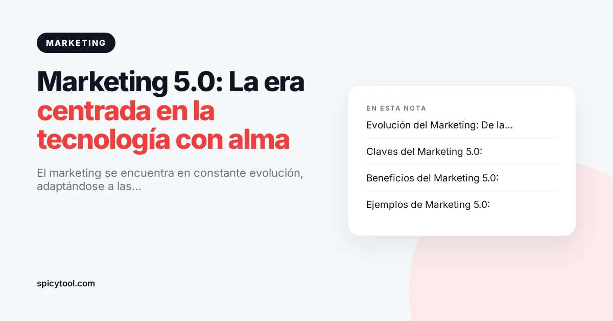 Portada de la nota: Marketing 5.0: La era centrada en la tecnología con alma