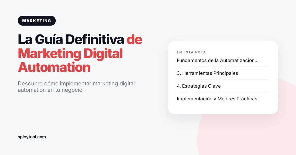 Portada de la nota: La Guía Definitiva de Marketing Digital Automation
