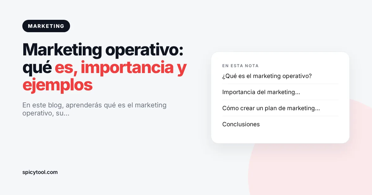 Portada de la nota: Marketing operativo: qué es, importancia y ejemplos