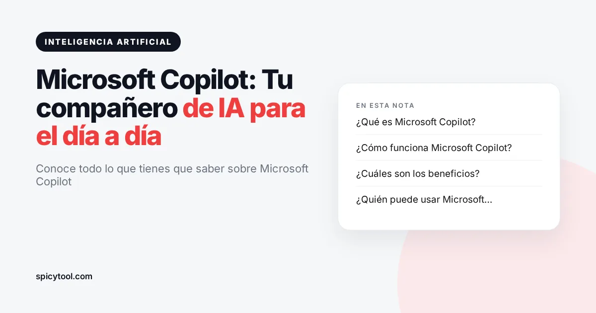 Portada de la nota: Microsoft Copilot: Tu compañero de IA para el día a día