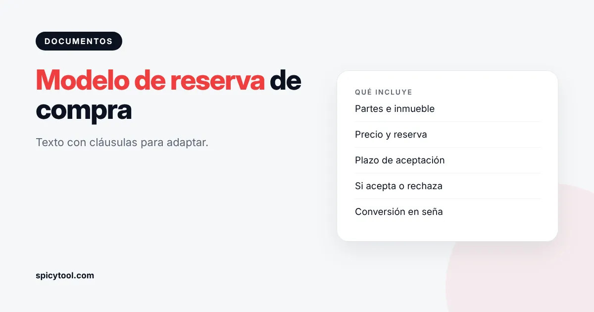 Modelo de reserva de compra de departamento sobre un escritorio con lapicera y llaves