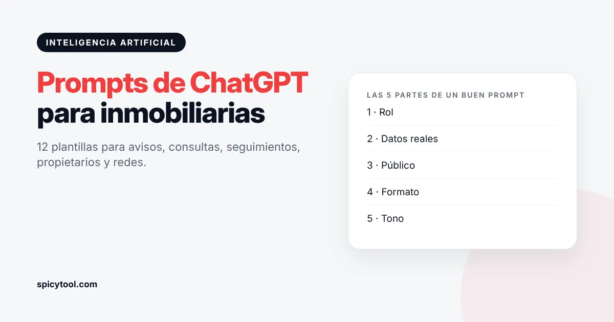 Prompts de ChatGPT para inmobiliarias Plantillas de prompts de ChatGPT para inmobiliarias