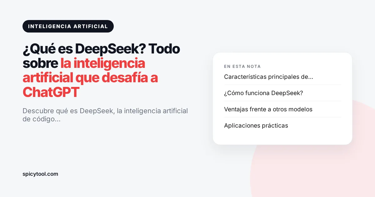 Portada de la nota: ¿Qué es DeepSeek? Todo sobre la inteligencia artificial que desafía a ChatGPT