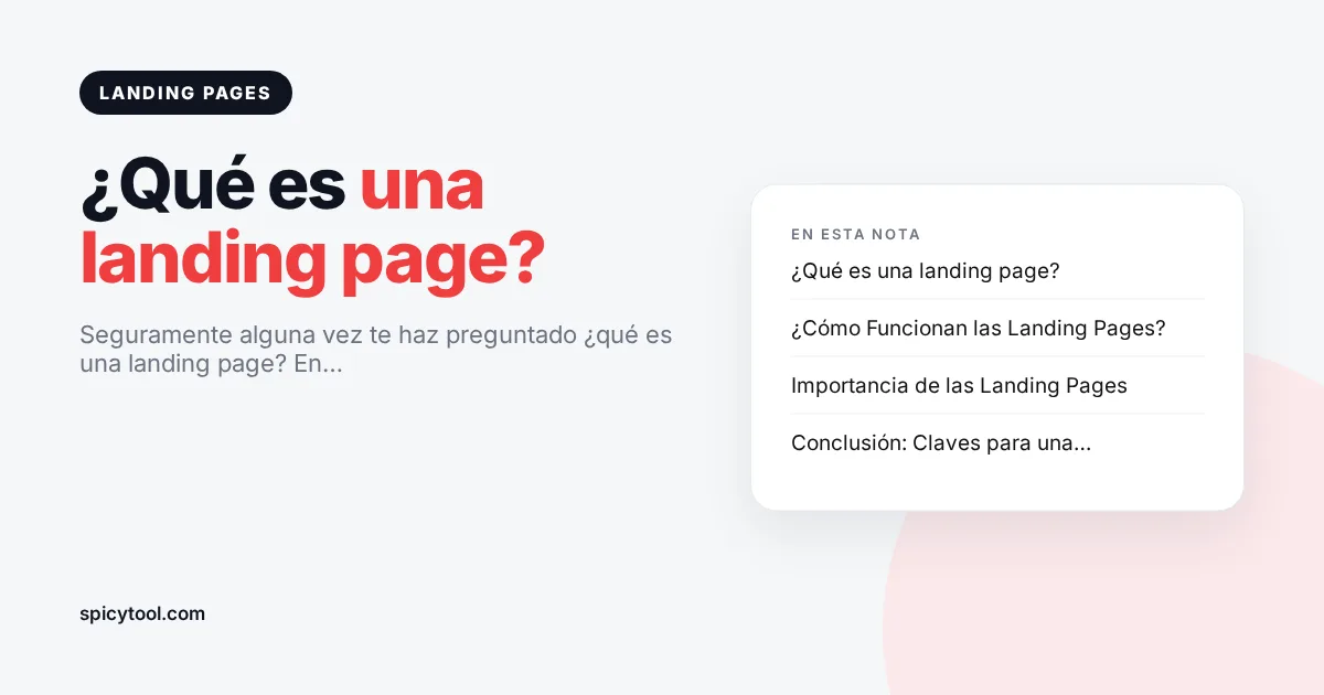 Portada de la nota: ¿Qué es una landing page?